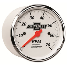 画像をギャラリービューアに読み込む, Autometer Arctic White GM 3-1/8in 7000RPM 4, 6, 8 Cyl Electrical Tachometer Gauge