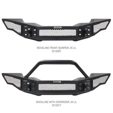 画像をギャラリービューアに読み込む, Go Rhino 07-20 Jeep Wrangler JL/JLU/JK/JKU/Gladiator JT Rockline Full Width Bumper