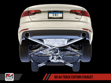 画像をギャラリービューアに読み込む, AWE Tuning Audi B9 A4 Track Edition Exhaust Dual Outlet - Diamond Black Tips (Includes DP)