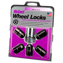 画像をギャラリービューアに読み込む, McGard Wheel Lock Nut Set - 5pk. (Cone Seat) 1/2-20 / 3/4 &amp;13/16 Dual Hex / 1.46in. Length - Black