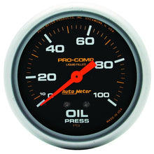 画像をギャラリービューアに読み込む, Autometer Liquid Filled Mechanical 66.7mm 0-100 PSI Oil Pressure Gauge
