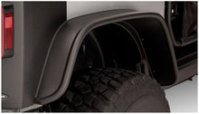 画像をギャラリービューアに読み込む, Bushwacker 07-18 Jeep Wrangler Flat Style Flares 4pc Fits 2-Door Sport Utility Only - Black