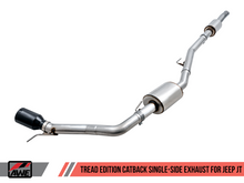 画像をギャラリービューアに読み込む, AWE Tuning 20-21 Jeep Gladiator JT 3.6L Tread Edition Cat-Back Single Side Exhaust - Diamond Blk Ti