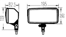 画像をギャラリービューアに読み込む, Hella Headlamp Zfh Yellow 0/180Gr Swmk Mg 1Fd