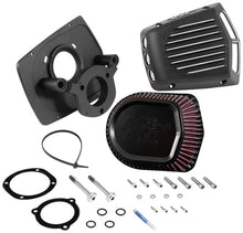 画像をギャラリービューアに読み込む, K&amp;N Street Metal Intake System for 08-16 Harley-Davidson Touring Models - Shaker Black