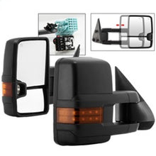 画像をギャラリービューアに読み込む, xTune Chevy Silverado 03-06 G2 Heated Amber LED Signal Telescoping Mirrors MIR-CS03S-G2-PWH-AM-SET