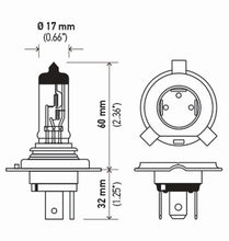 画像をギャラリービューアに読み込む, Hella Bulb 9003/Hb2 12V 60/55W P43T T46 Sb