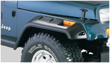画像をギャラリービューアに読み込む, Bushwacker 87-95 Jeep Wrangler Cutout Style Flares 2pc Cutting Optional Not Renegade - Black