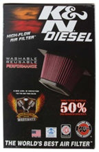 画像をギャラリービューアに読み込む, K&amp;N 08-10 Ford F250 Super Duty 6.4L Drop In Air Filter