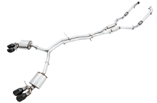 画像をギャラリービューアに読み込む, AWE Tuning Audi B9 S4 Touring Edition Exhaust - Non-Resonated (Black 102mm Tips)