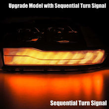 画像をギャラリービューアに読み込む, AlphaRex 09-18 Dodge Ram 1500HD LUXX LED Proj Headlights Plnk Style Blk w/Activ Light/Seq Signal/DRL