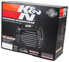 画像をギャラリービューアに読み込む, K&amp;N Street Metal Intake System for 01-16 Harley-Davidson Softail/Dyna - Shaker Black