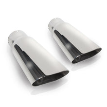 画像をギャラリービューアに読み込む, Stainless Works Flat Oval Exhaust Tips 2.25in Inlet (priced per pair)