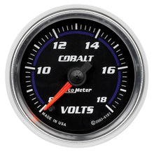 画像をギャラリービューアに読み込む, Autometer Cobalt 52mm 8-18 Voltmeter Electronic Gauge