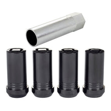 画像をギャラリービューアに読み込む, McGard Wheel Lock Nut Set - 4pk. (Tuner / Cone Seat) M14X1.5 / 1in. Hex / 1.935in. Length - Black