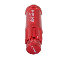 画像をギャラリービューアに読み込む, NRG 700 Series M12 X 1.25 Steel Lug Nut w/Dust Cap Cover Set 21 Pc w/Locks &amp; Lock Socket - Red