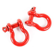画像をギャラリービューアに読み込む, Rugged Ridge Red 7/8in D-Shackles