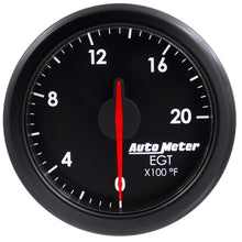 画像をギャラリービューアに読み込む, Autometer Airdrive 2-1/16in EGT Gauge 0-2000 Degrees F - Black
