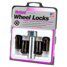 画像をギャラリービューアに読み込む, McGard Wheel Lock Nut Set - 4pk. (Tuner / Cone Seat) M14X1.5 / 1in. Hex / 1.935in. Length - Black