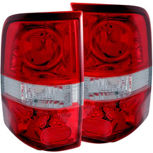 画像をギャラリービューアに読み込む, ANZO 2004-2008 Ford F-150 Taillights Red/Clear - LED Style