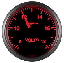 画像をギャラリービューアに読み込む, Autometer Elite 52.4mm Peak &amp; Warn w/ Electronic Control 8-18 Volt Voltmeter