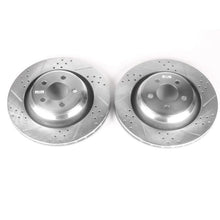 画像をギャラリービューアに読み込む, Power Stop 05-10 Chrysler 300 Rear Evolution Drilled &amp; Slotted Rotors - Pair