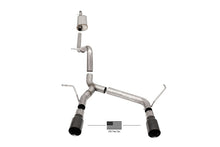 画像をギャラリービューアに読み込む, Corsa 07-18 Jeep Wrangler JKU 3.6L/3.8L 2.75in Sport Cat-Back Exhaust w/ 4in American Flag BlacTips