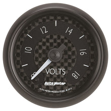 画像をギャラリービューアに読み込む, Autometer GT Series 52mm Full Sweep Electronic 8-18 Volts Voltmeter