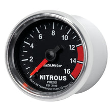 画像をギャラリービューアに読み込む, Autometer GS 2 1/16in. 1600PSI Nitrous Fuel Pressure Gauge
