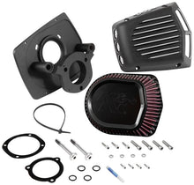 画像をギャラリービューアに読み込む, K&amp;N Street Metal Intake System for 08-16 Harley-Davidson Touring Models - Shaker Black