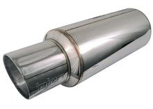画像をギャラリービューアに読み込む, Injen 2 3/8 Universal Muffler w/Stainless Steel resonated rolled tip (Injen embossed logo)