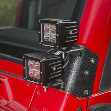 画像をギャラリービューアに読み込む, Rugged Ridge 97-06 Jeep Wrangler TJ/LJ 3in Square Dual A-Pillar LED Kit