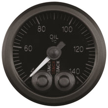 画像をギャラリービューアに読み込む, Autometer Stack 52mm 40-140 Deg C 1/8in NPTF Male Pro-Control Oil Temp Gauge - Black