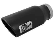 画像をギャラリービューアに読み込む, aFe Diesel Exhaust Tip Bolt On Black 4in Inlet x 6in Outlet x 15in - Left