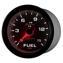 画像をギャラリービューアに読み込む, Autometer Phantom II 2-5/8in 0-15PSI Mechanical Fuel Pressure Gauge