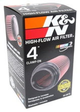 画像をギャラリービューアに読み込む, K&amp;N Universal Rubber Filter 4inch FLG / 6inch OD-B / 4-5/8inch OD-T / 9inch H