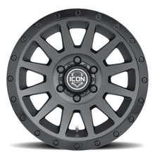 画像をギャラリービューアに読み込む, ICON Compression 18x9 6x5.5 0mm Offset 5in BS 106.1mm Bore Double Black Wheel