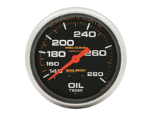 画像をギャラリービューアに読み込む, Autometer Liquid Filled Mechanical 66.7mm 140-280 deg F Oil Temperature Gauge Includes 12 ft Tubing