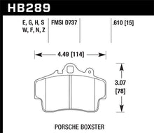 画像をギャラリービューアに読み込む, Hawk 97-08 Porsche Boxster DTC-60 Compound Front Brake Pads