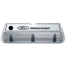 画像をギャラリービューアに読み込む, Ford Racing Logo Die-Cast Black Valve Covers Polished