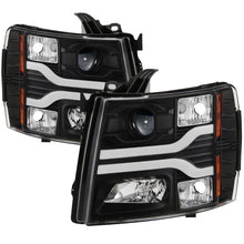 画像をギャラリービューアに読み込む, Spyder Chevy Silverado 1500 07-13 Version 3 Projector Headlights - Black PRO-YD-CS07V3-LBDRL-BK