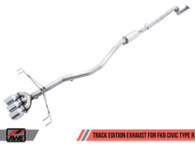 画像をギャラリービューアに読み込む, AWE Tuning 2017+ Honda Civic Type R Track Edition Exhaust w/Front Pipe &amp; Triple Chrome Silver Tips