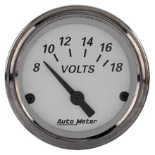 画像をギャラリービューアに読み込む, AutoMeter American Platinum 2-1/16in Electric 18V Voltmeter Gauge