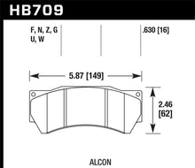 画像をギャラリービューアに読み込む, Hawk Performance Alcon Mono 6, Model 4497 HPS Street Brake Pads