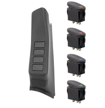 画像をギャラリービューアに読み込む, Rugged Ridge A-Pillar 4 Switch Pod Kit Black LHD 11-18 JK
