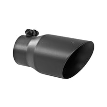画像をギャラリービューアに読み込む, MBRP Tip 3in Round x 4in Inlet OD Dual Walled Angled Black Tip - Fits all 3in Exhausts
