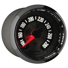 画像をギャラリービューアに読み込む, Autometer American Muscle 2-1/16in Full Sweep Electric Digital Stepper 140-280 Deg F Oil Temp Gauge