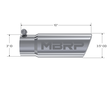 画像をギャラリービューアに読み込む, MBRP Universal Tip 3in O.D. Angled Rolled End 3 inlet 10 length