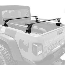 画像をギャラリービューアに読み込む, Go Rhino 15-22 Ford F-150 / 07-21 Toy. Tundra XRS Cross Bars Kit - Tex Blk (Attch Tonneau Cvr T-Trk)