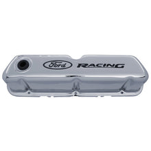 画像をギャラリービューアに読み込む, Ford Racing Logo Stamped Steel Valve Covers - Chrome